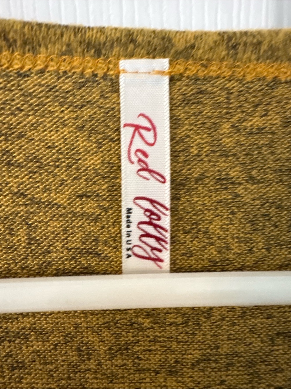 Mustard Ruffle Hem Open Front Cardigan Size M - Picture 10 of 13